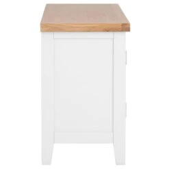 Eaton White Painted Oak Small TV Unit -Furniture Sale Shop EA STV W7Large