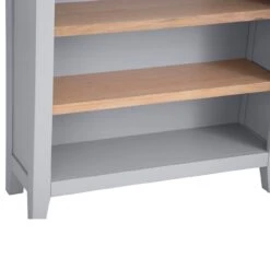 Eaton Grey Painted Oak Small Wide Bookcase 11 Eaton Grey Painted Oak Small Wide Bookcase -Furniture Sale Shop EA SWBC G3Large
