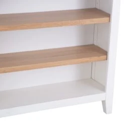 Eaton White Painted Oak Small Wide Bookcase -Furniture Sale Shop EA SWBC W3Large