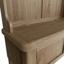 Wessex Smoked Oak Hall Bench Unit 13 Wessex Smoked Oak Hall Bench Unit -Furniture Sale Shop HO HBU 06
