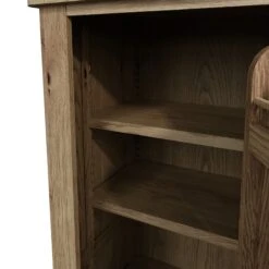 Wessex Smoked Oak Slim Larder Cupboard -Furniture Sale Shop HO SLU 09