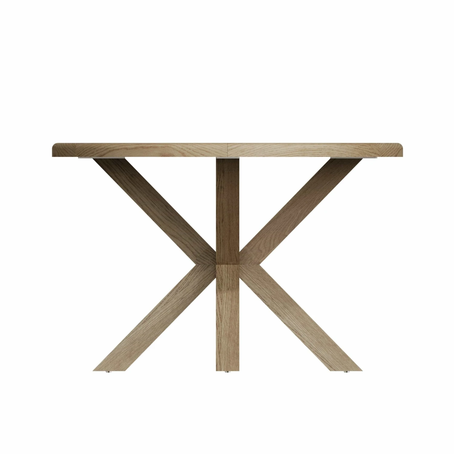 Wessex Smoked Oak Small Round Cross Leg Dining Table 5 Wessex Smoked Oak Small Round Cross Leg Dining Table - Image 3