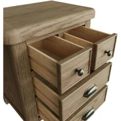 Wessex Smoked Oak Extra Large Bedside Table -Furniture Sale Shop HO XLBSC 07 47223f3a 5e5c 4678 af65 cbde03b20b8f