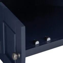 Wessex Smoked Oak Blue Painted Corner TV Unit -Furniture Sale Shop HOP CTV B 5