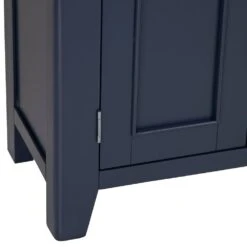 Wessex Smoked Oak Blue Painted Shoe Cupboard 19 Wessex Smoked Oak Blue Painted Shoe Cupboard -Furniture Sale Shop HOP SHC B 6