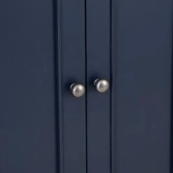 Wessex Smoked Oak Blue Painted Shoe Cupboard 20 Wessex Smoked Oak Blue Painted Shoe Cupboard -Furniture Sale Shop HOP SHC B 7