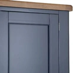 Wessex Smoked Oak Blue Painted Slim Larder Cupboard 24 Wessex Smoked Oak Blue Painted Slim Larder Cupboard -Furniture Sale Shop HOP SLU B 11