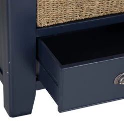 Wessex Smoked Oak Blue Painted Slim Larder Cupboard 27 Wessex Smoked Oak Blue Painted Slim Larder Cupboard -Furniture Sale Shop HOP SLU B 3