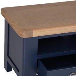 Wessex Smoked Oak Blue Painted TV Unit 16 Wessex Smoked Oak Blue Painted TV Unit -Furniture Sale Shop HOP STV B 4