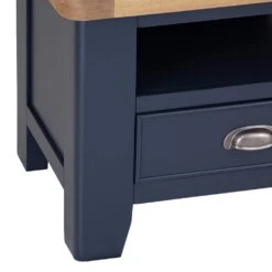 Wessex Smoked Oak Blue Painted TV Unit 20 Wessex Smoked Oak Blue Painted TV Unit -Furniture Sale Shop HOP STV B 5