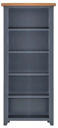 Hampshire Blue Painted Oak Large Bookcase -Furniture Sale Shop HP LBC B 2