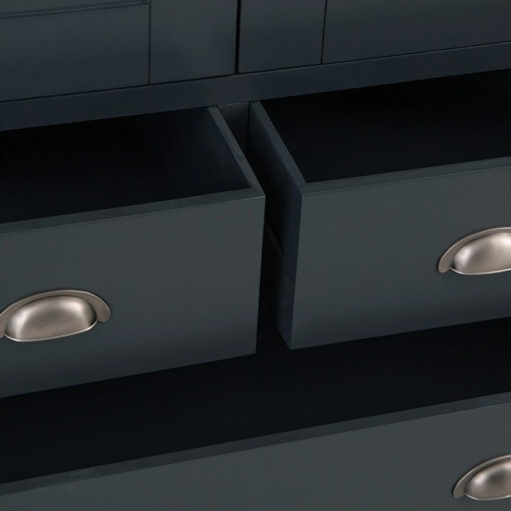 Hampshire Blue Painted Oak Large Larder Unit 14 Hampshire Blue Painted Oak Large Larder Unit - Image 12