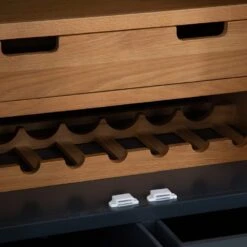 Hampshire Blue Painted Oak Large Larder Unit 29 Hampshire Blue Painted Oak Large Larder Unit -Furniture Sale Shop HP LLU B 14