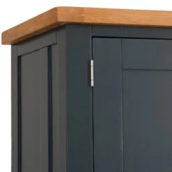 Hampshire Blue Painted Oak Large Larder Unit 24 Hampshire Blue Painted Oak Large Larder Unit -Furniture Sale Shop HP LLU B 3
