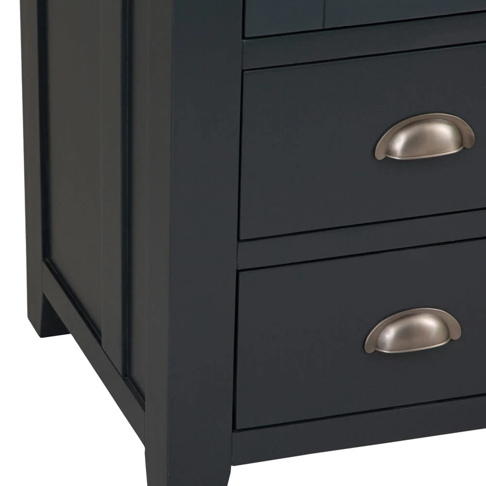 Hampshire Blue Painted Oak Large Larder Unit 16 Hampshire Blue Painted Oak Large Larder Unit - Image 14