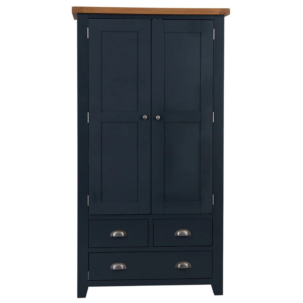 Hampshire Blue Painted Oak Large Larder Unit 19 Hampshire Blue Painted Oak Large Larder Unit - Image 17