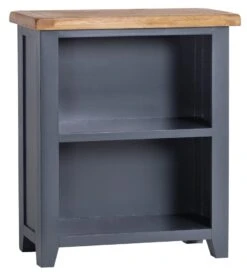 Hampshire Blue Painted Oak Low Bookcase 12 Hampshire Blue Painted Oak Low Bookcase -Furniture Sale Shop HP SBC B 5