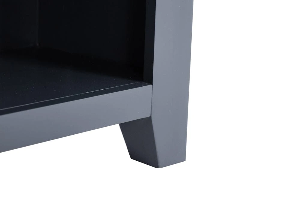 Hampshire Blue Painted Oak Low Bookcase 9 Hampshire Blue Painted Oak Low Bookcase - Image 7