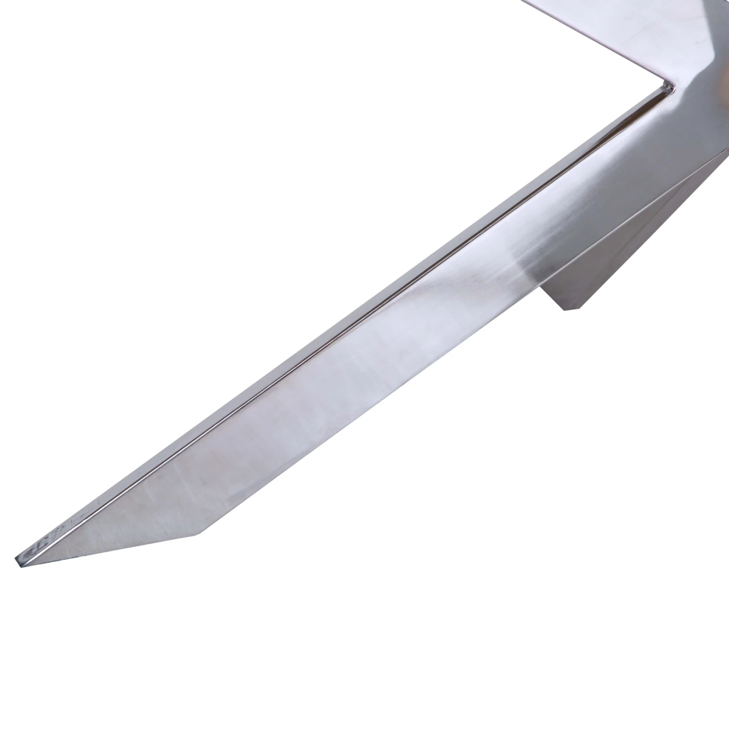 Milan Chrome & Oak 2.2m Dining Table 8 Milan Chrome & Oak 2.2m Dining Table - Image 6