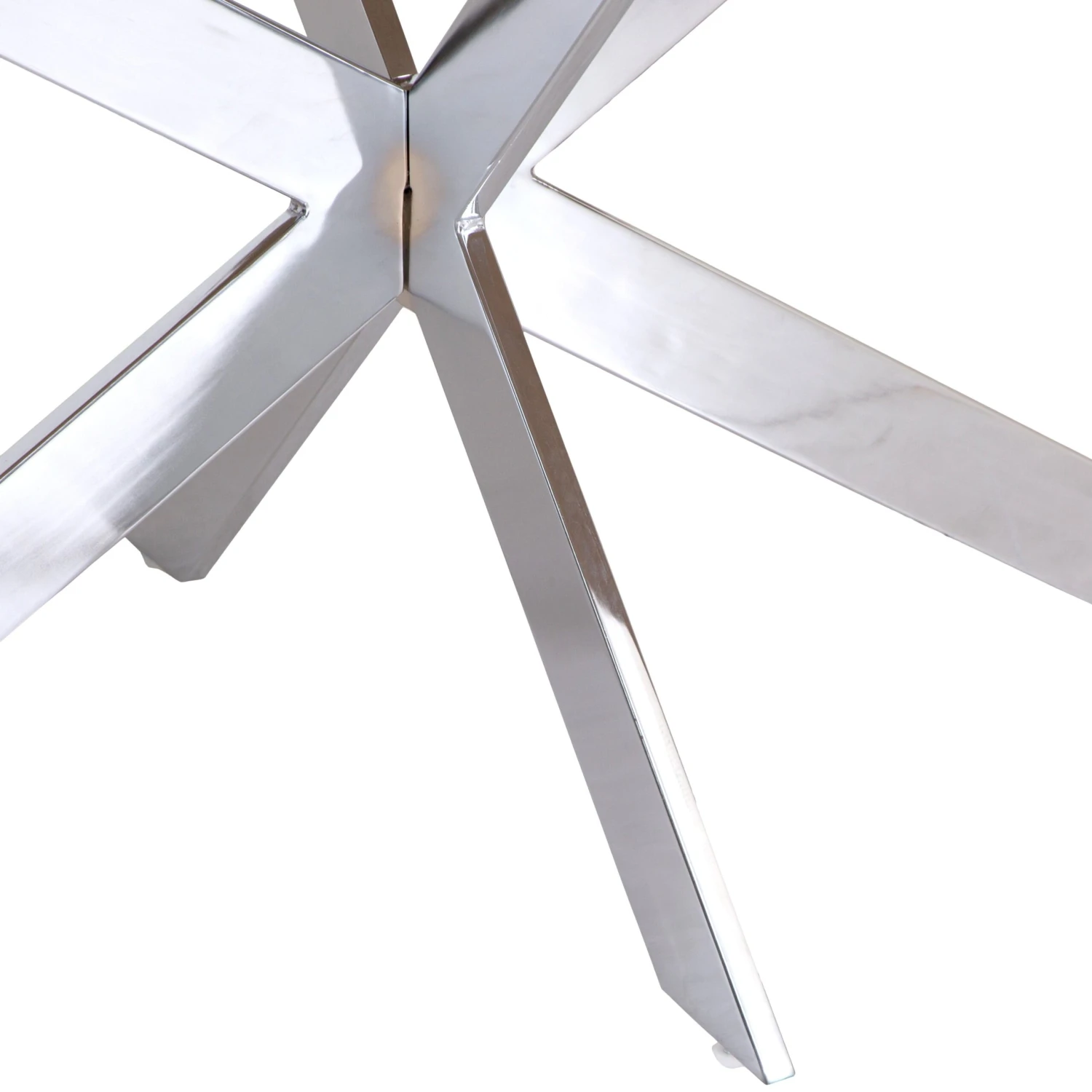 Milan Chrome & Oak 2.2m Dining Table 10 Milan Chrome & Oak 2.2m Dining Table - Image 8