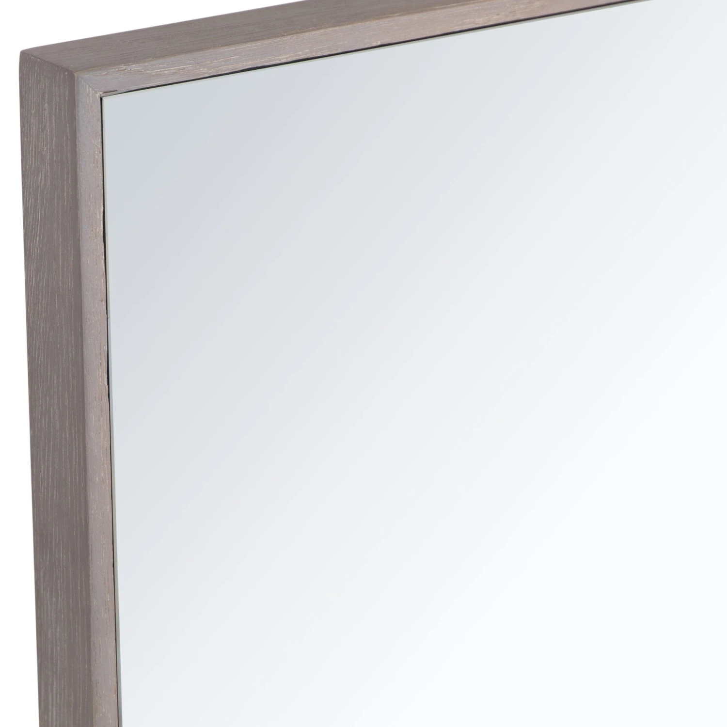 Milan Chrome & Oak Large Rectangular Wall Mirror 100 X 70cm 7 Milan Chrome & Oak Large Rectangular Wall Mirror 100 X 70cm - Image 5