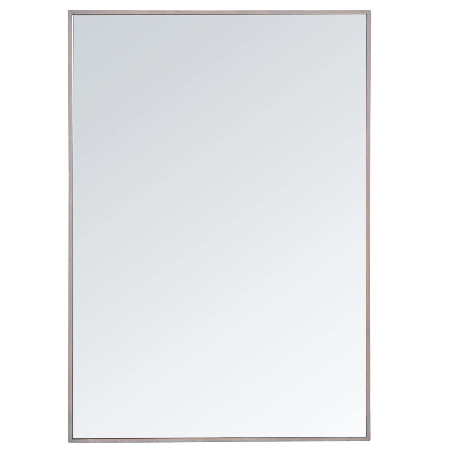 Milan Chrome & Oak Large Rectangular Wall Mirror 100 X 70cm 8 Milan Chrome & Oak Large Rectangular Wall Mirror 100 X 70cm - Image 6