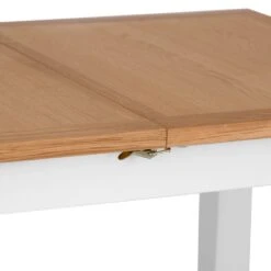 Salisbury White Painted Oak 1.2m Butterfly Extending Dining Table -Furniture Sale Shop LP 12BET W2
