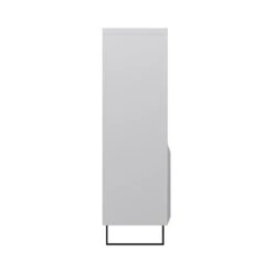 Venice Gloss Grey Tall Narrow Bookcase With LED Lighting -Furniture Sale Shop MBC 01 03Large
