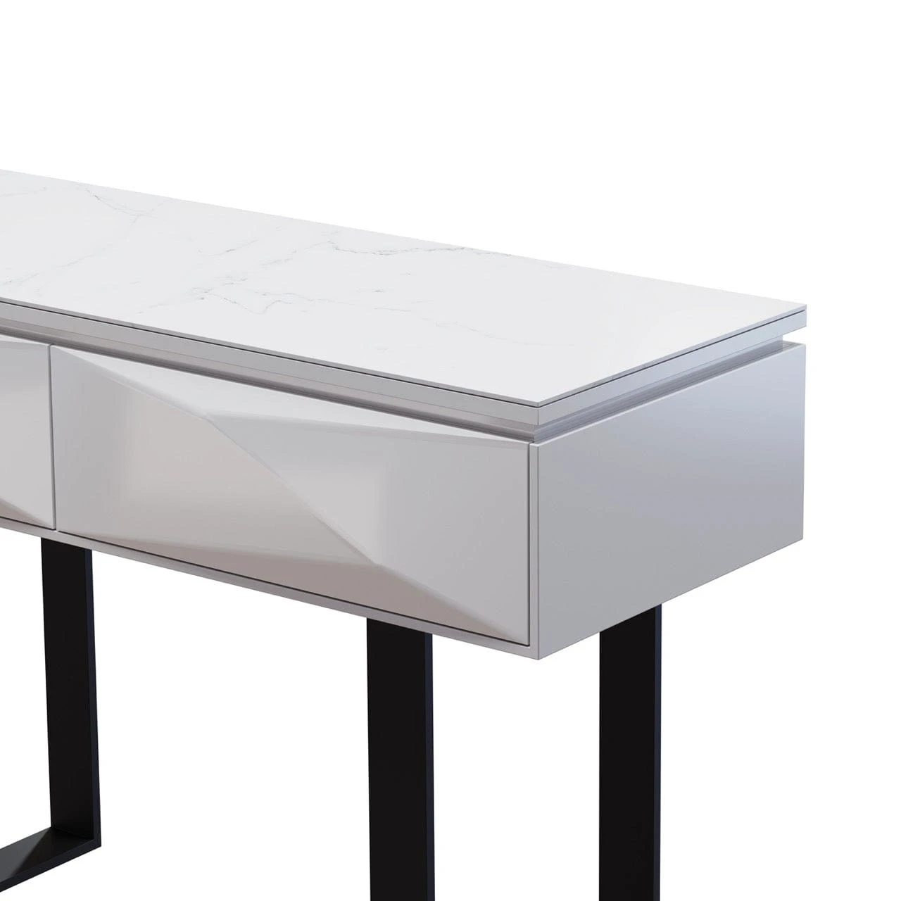 Venice Gloss Grey Console Table With LED Lighting 9 Venice Gloss Grey Console Table With LED Lighting - Image 7