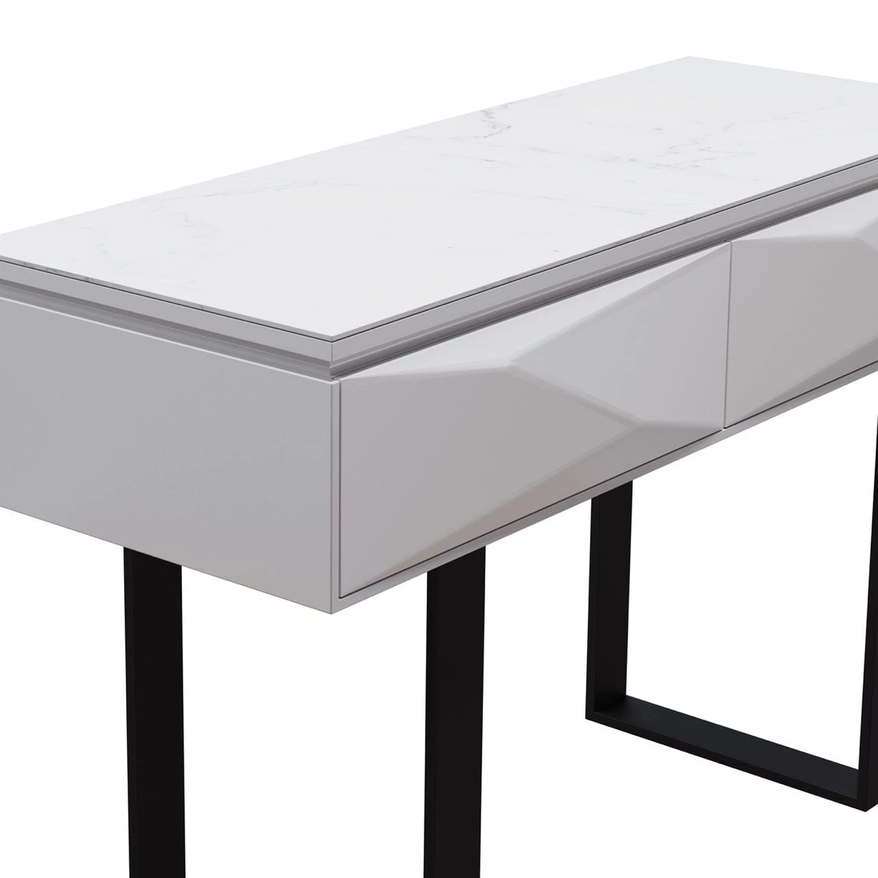 Venice Gloss Grey Console Table With LED Lighting 10 Venice Gloss Grey Console Table With LED Lighting - Image 8