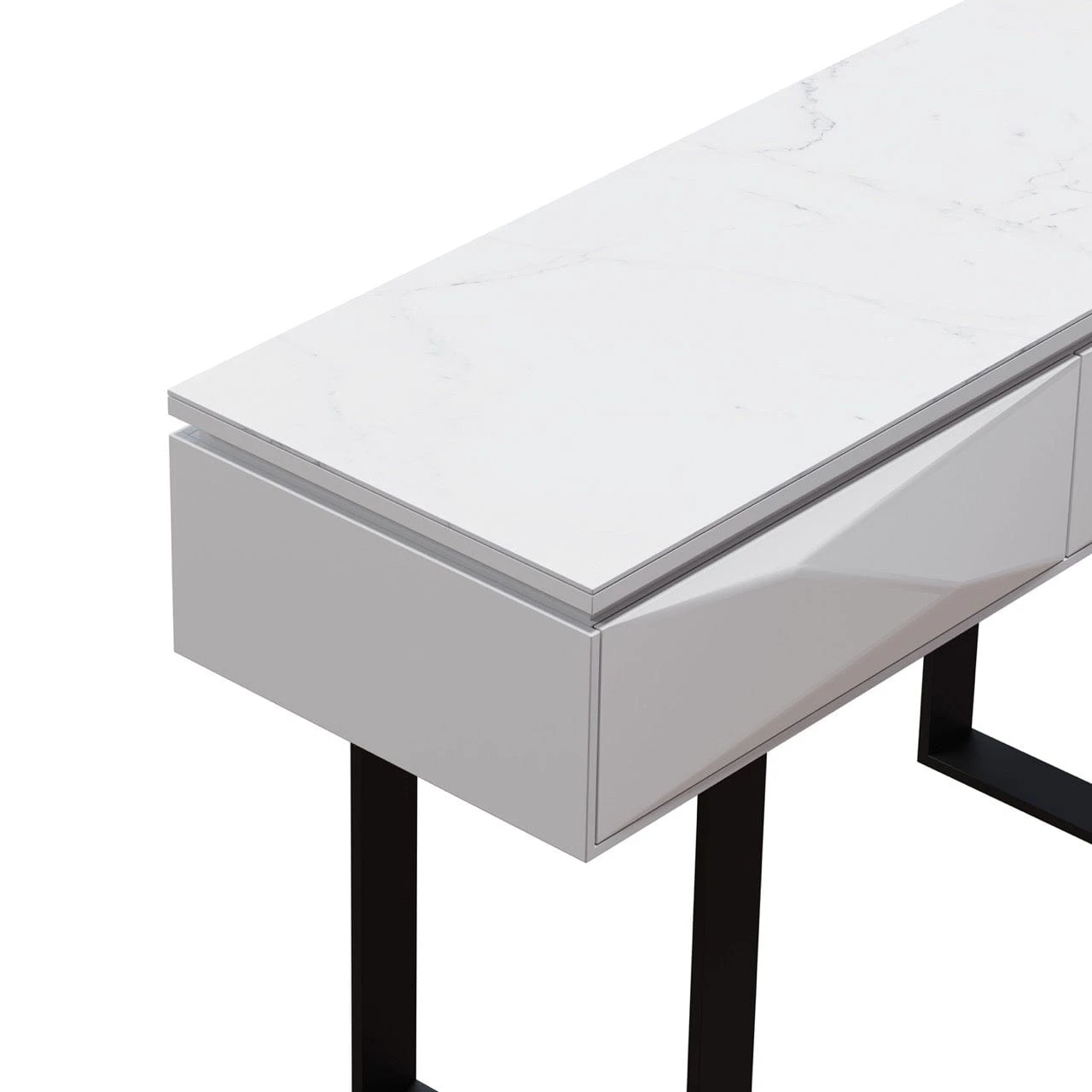 Venice Gloss Grey Console Table With LED Lighting 11 Venice Gloss Grey Console Table With LED Lighting - Image 9