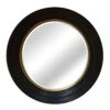 The Mirror Collection Round Convex Mirror With Black Frame -Furniture Sale Shop MIR21 01