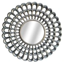 The Mirror Collection Round Flower Mirror