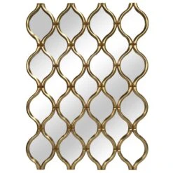 The Mirror Collection Gold Frame Swirl Mirror