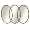 The Mirror Collection Gold Frame Triple Oval Mirror