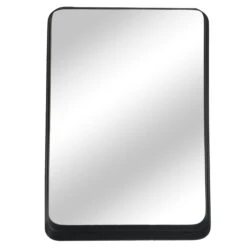 The Mirror Collection Iron Frame Black Wall Mirror