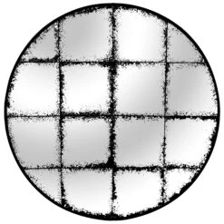 The Mirror Collection Round Antique Effect Mirror