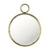 The Mirror Collection Gold Round Keyring Mirror