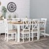 Rutland White Painted Oak 1.2m Extending Dining Table -Furniture Sale Shop RA 12BET TR LS