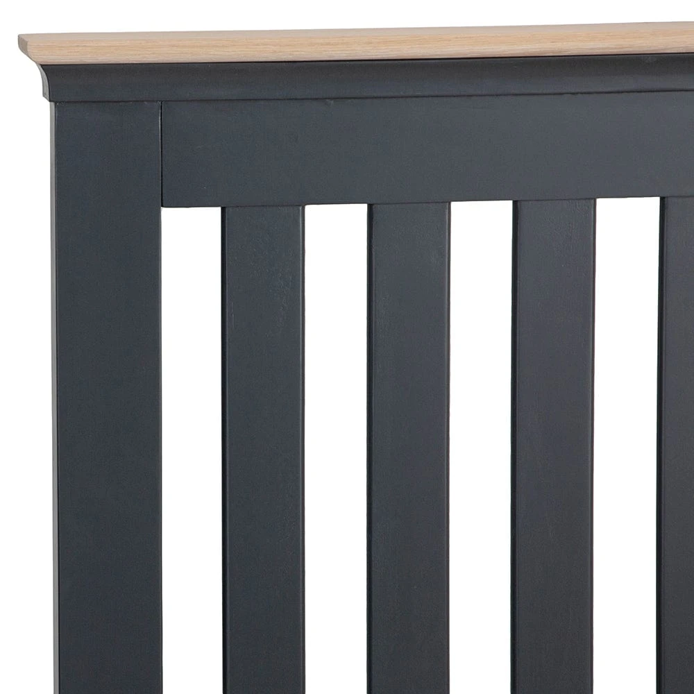 Florence Midnight Grey Painted Oak Super King Size Bed Frame 7 Florence Midnight Grey Painted Oak Super King Size Bed Frame - Image 5
