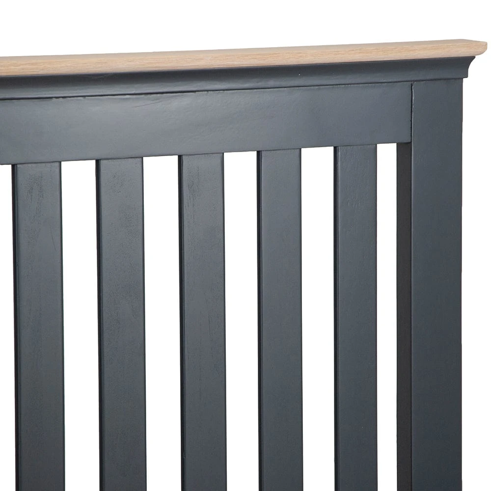 Florence Midnight Grey Painted Oak Super King Size Bed Frame 8 Florence Midnight Grey Painted Oak Super King Size Bed Frame - Image 6