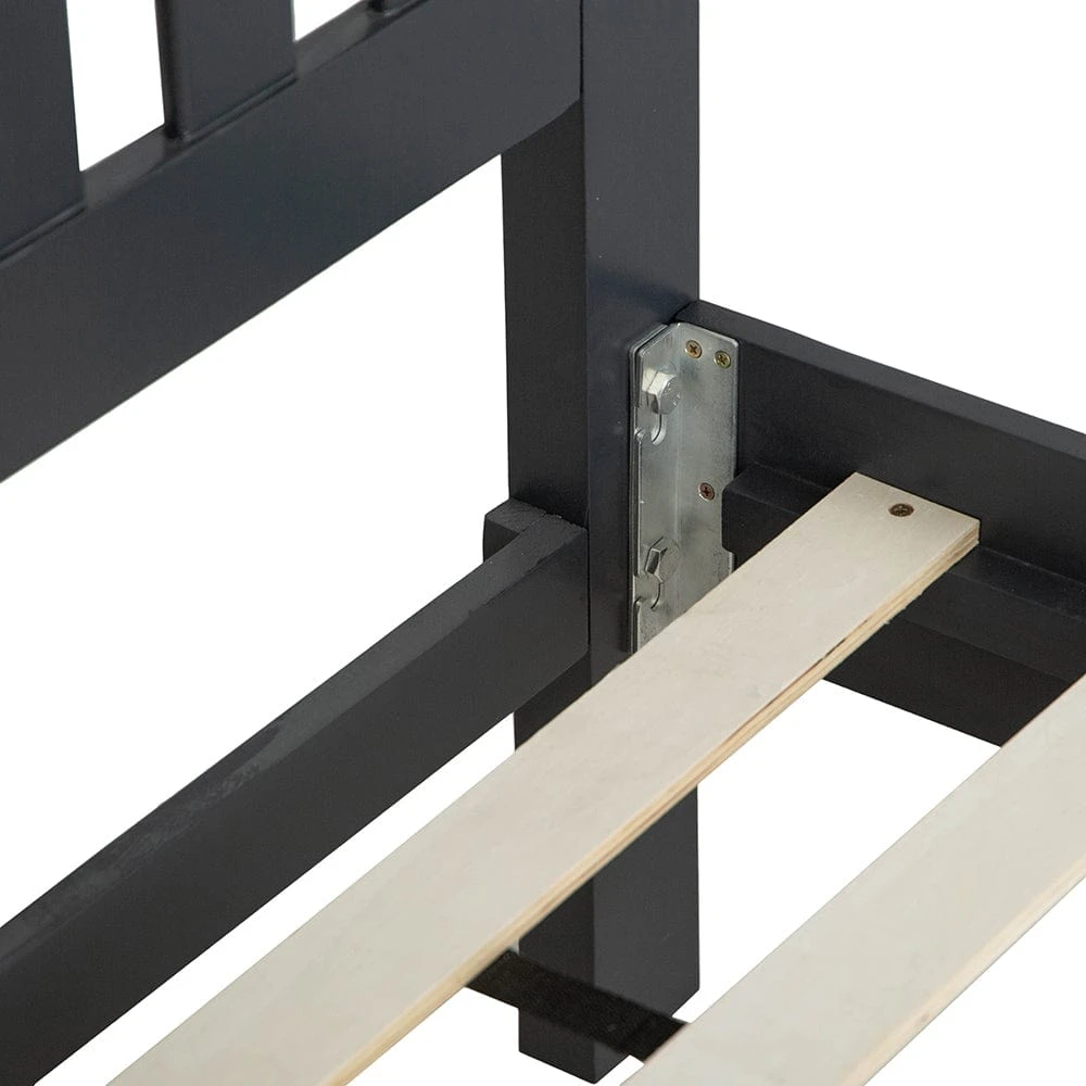 Florence Midnight Grey Painted Oak Super King Size Bed Frame 10 Florence Midnight Grey Painted Oak Super King Size Bed Frame - Image 8