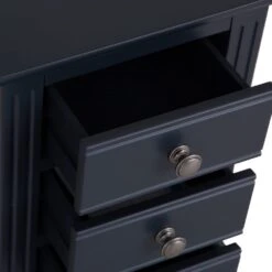 Banbury Midnight Grey Painted Large Bedside Table -Furniture Sale Shop bp lbsc mg 10 v2