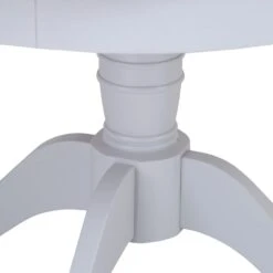 Ashbourne Grey Painted Round Pedestal Extending Dining Table -Furniture Sale Shop bri ba02t ext 10