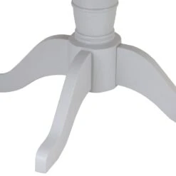 Ashbourne Grey Painted Round Pedestal Extending Dining Table -Furniture Sale Shop bri ba02t ext 11