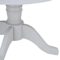 Ashbourne Grey Painted Round Pedestal Extending Dining Table -Furniture Sale Shop bri ba02t ext 12
