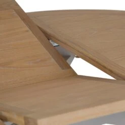 Ashbourne Grey Painted Round Pedestal Extending Dining Table -Furniture Sale Shop bri ba02t ext 15