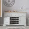 Ashbourne Grey Painted Large Sideboard Wine Rack 2 Ashbourne Grey Painted Large Sideboard Wine Rack -Furniture Sale Shop bri bwr03 ls