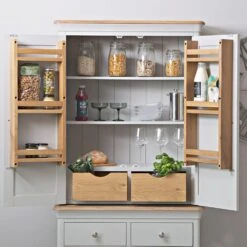 Ashbourne Grey Painted Small Sideboard Larder Top