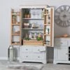 Ashbourne Grey Painted Large Larder Unit 1 Ashbourne Grey Painted Large Larder Unit -Furniture Sale Shop bri kc02 ls
